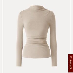 OGL Beige Long Sleeve Top